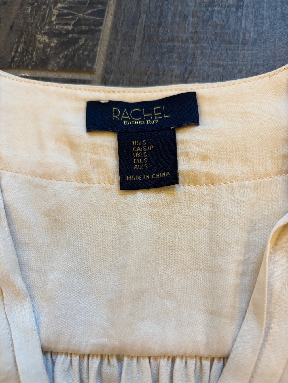 RACHEL Rachel Roy Cream Pleated Wrap-Front Sleeveless Camisole - Picture 2 of 2